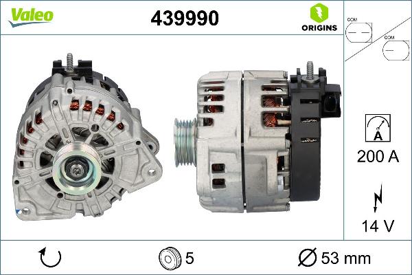 VALEO 439990 - Генератор abcparts.ee