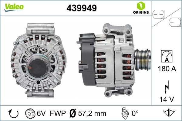 VALEO 439949 - Генератор abcparts.ee