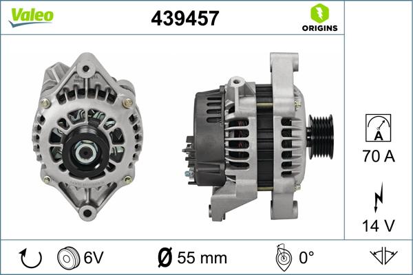 VALEO 439457 - Генератор abcparts.ee