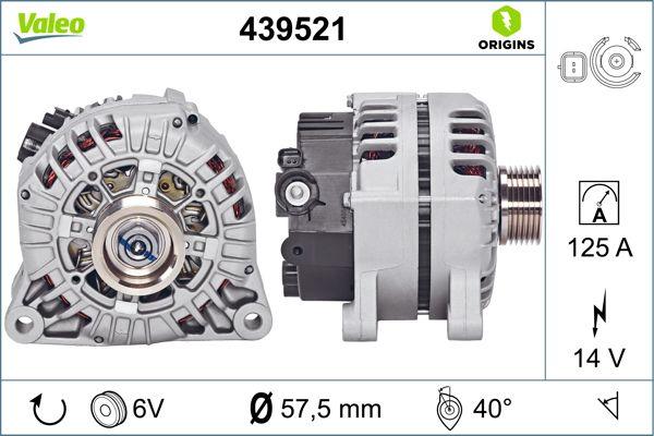 VALEO 439521 - Генератор abcparts.ee