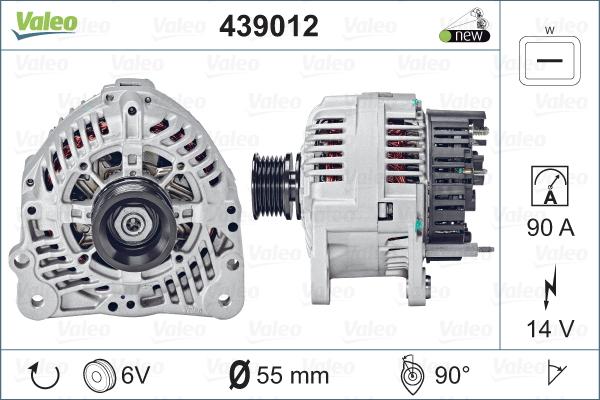Valeo 439012 - Генератор abcparts.ee