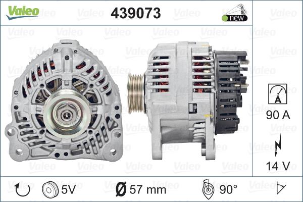 Valeo 439073 - Генератор abcparts.ee