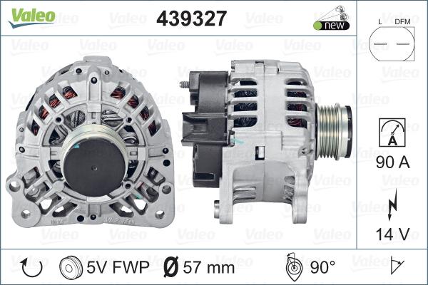 Valeo 439327 - Генератор abcparts.ee
