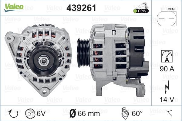 Valeo 439261 - Генератор abcparts.ee