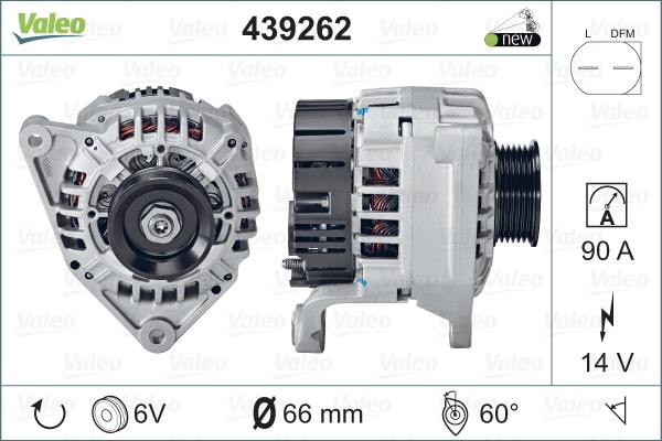 Valeo 439262 - Генератор abcparts.ee