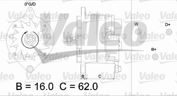 Valeo 436416 - Генератор abcparts.ee