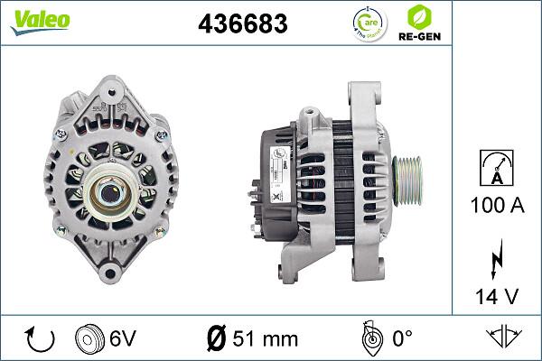 VALEO 436683 - Генератор abcparts.ee