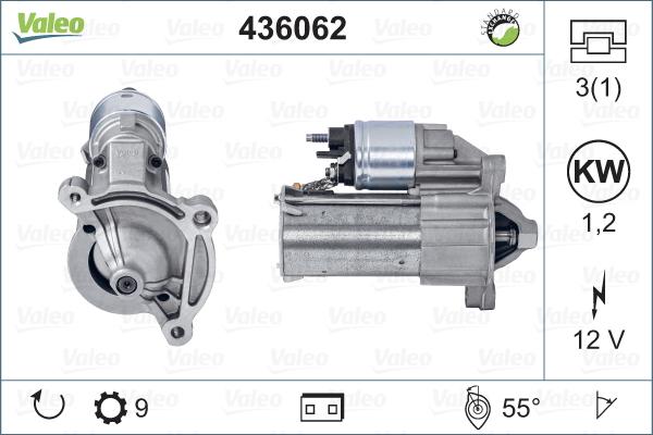 Valeo 436062 - Стартер abcparts.ee