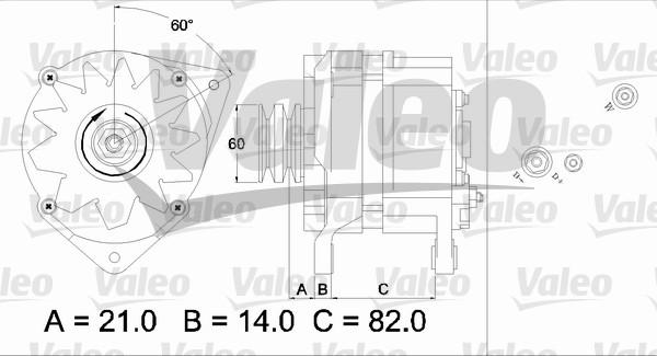 Valeo 436786 - Генератор abcparts.ee