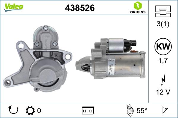 Valeo 438526 - Стартер abcparts.ee