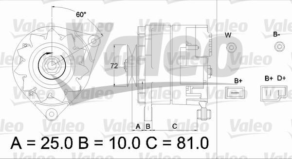 Valeo 433486 - Генератор abcparts.ee
