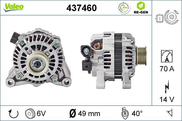 VALEO 437460 - Генератор abcparts.ee
