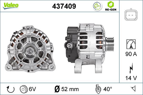 VALEO 437409 - Генератор abcparts.ee