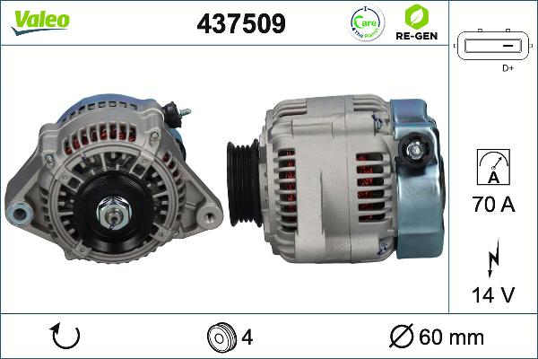 VALEO 437509 - Генератор abcparts.ee