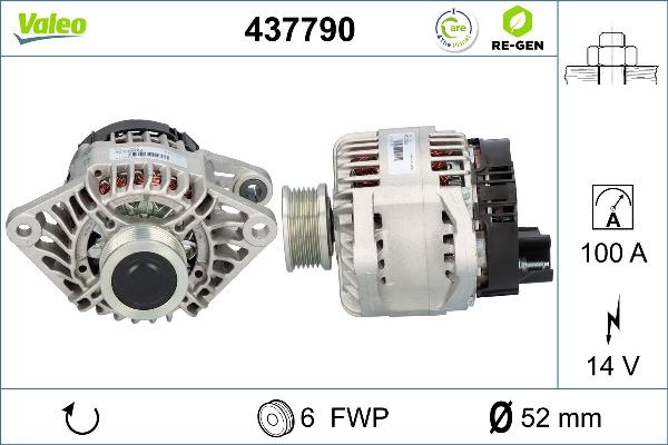 VALEO 437790 - Генератор abcparts.ee
