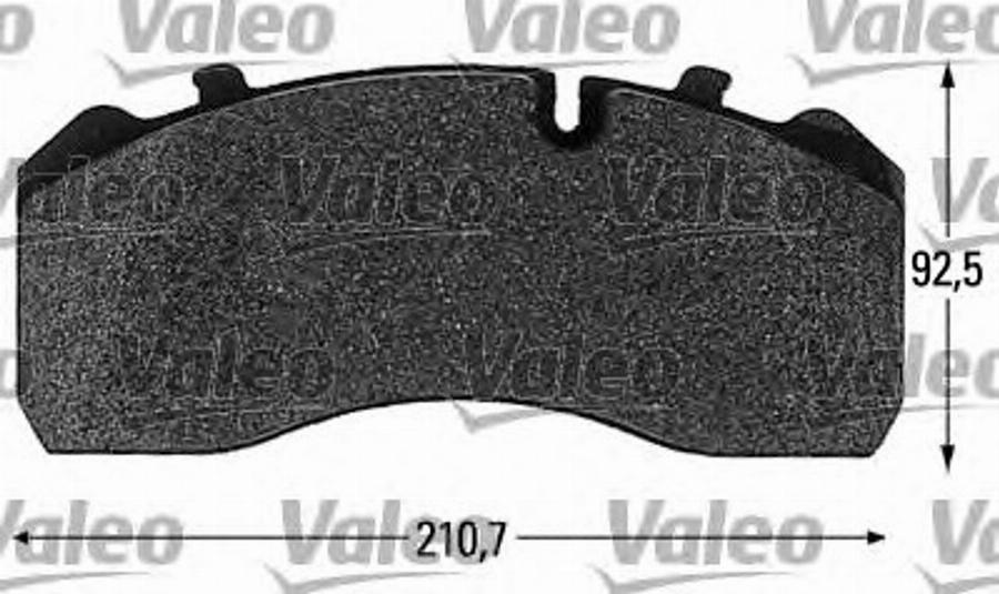Valeo 541660 - Тормозные колодки, дисковые, комплект abcparts.ee