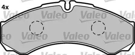 VALEO 541662 - Тормозные колодки, дисковые, комплект abcparts.ee