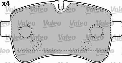 VALEO 541735 - Тормозные колодки, дисковые, комплект abcparts.ee