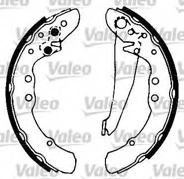 VALEO 554732 - Комплект тормозных колодок, барабанные abcparts.ee