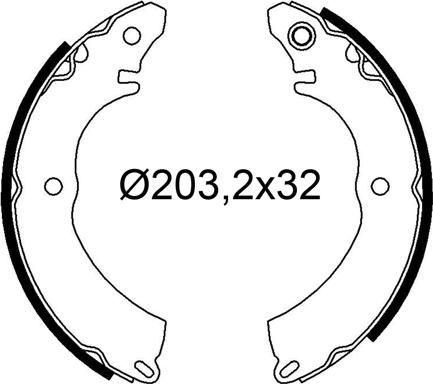 VALEO 564331 - Комплект тормозных колодок, барабанные abcparts.ee