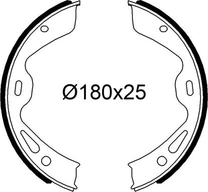 VALEO 564332 - Комплект тормозных колодок, барабанные abcparts.ee