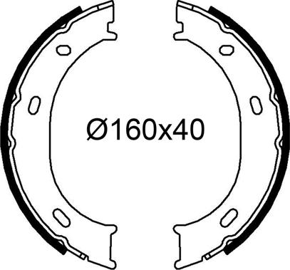 VALEO 564269 - Комплект тормозных колодок, барабанные abcparts.ee
