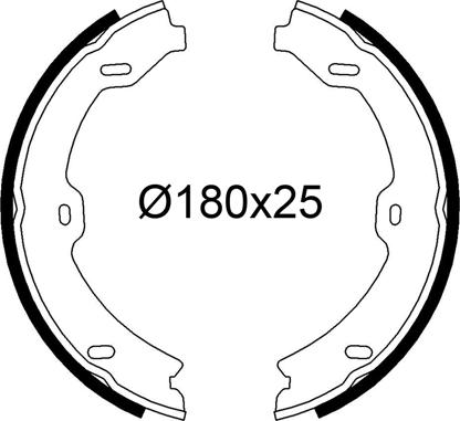 VALEO 564280 - Комплект тормозов, ручник, парковка abcparts.ee