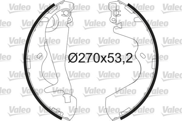 VALEO 564220 - Комплект тормозных колодок, барабанные abcparts.ee