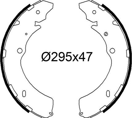 Valeo 564279 - Комплект тормозных колодок, барабанные abcparts.ee