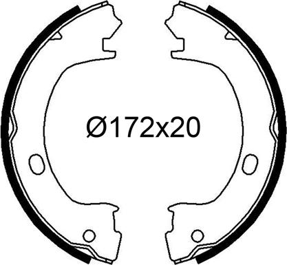 VALEO 564271 - Комплект тормозных колодок, барабанные abcparts.ee