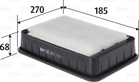 VALEO 585442 - Воздушный фильтр двигателя abcparts.ee