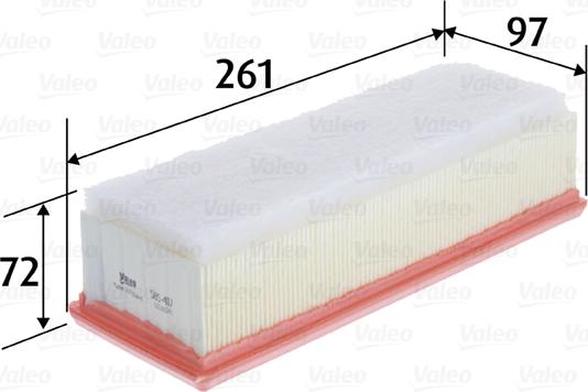 VALEO 585417 - Воздушный фильтр двигателя abcparts.ee