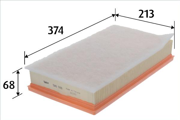 VALEO 585595 - Воздушный фильтр двигателя abcparts.ee