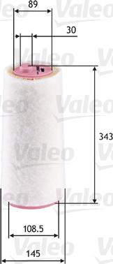 VALEO 585617 - Воздушный фильтр двигателя abcparts.ee