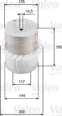 VALEO 585638 - Воздушный фильтр двигателя abcparts.ee