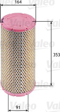 VALEO 585624 - Воздушный фильтр двигателя abcparts.ee