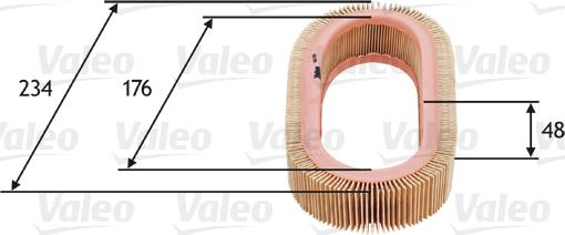 VALEO 585628 - Воздушный фильтр двигателя abcparts.ee