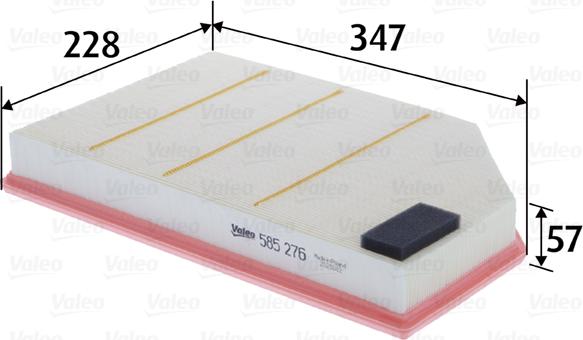 VALEO 585276 - Воздушный фильтр двигателя abcparts.ee