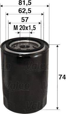 VALEO 586017 - Масляный фильтр abcparts.ee