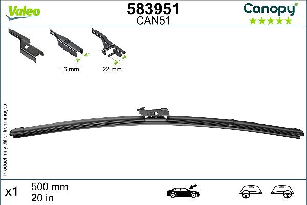VALEO 583951 - Щетка стеклоочистителя abcparts.ee