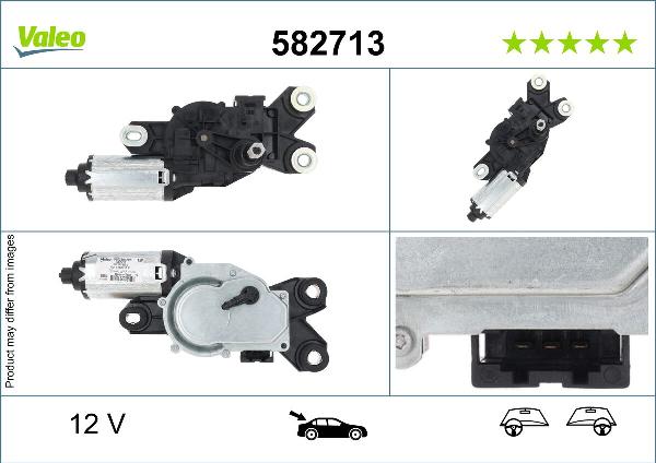 VALEO 582713 - Двигатель стеклоочистителя abcparts.ee