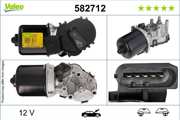 VALEO 582712 - Двигатель стеклоочистителя abcparts.ee