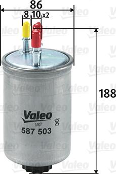 VALEO 587503 - Топливный фильтр abcparts.ee