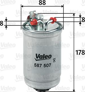 VALEO 587507 - Топливный фильтр abcparts.ee