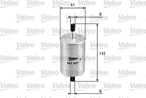 Valeo 587001 - Топливный фильтр abcparts.ee