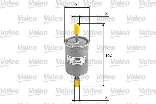 VALEO 587008 - Топливный фильтр abcparts.ee