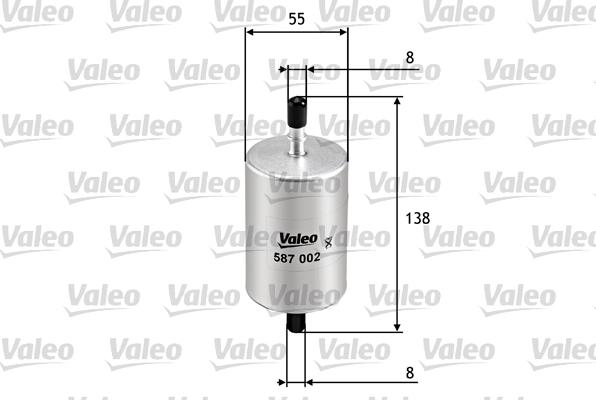 Valeo 587002 - Топливный фильтр abcparts.ee