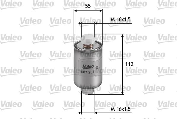 Valeo 587201 - Топливный фильтр abcparts.ee