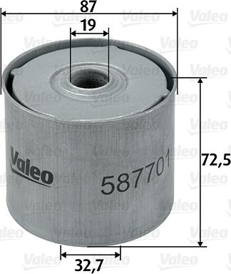 Valeo 587701 - Топливный фильтр abcparts.ee