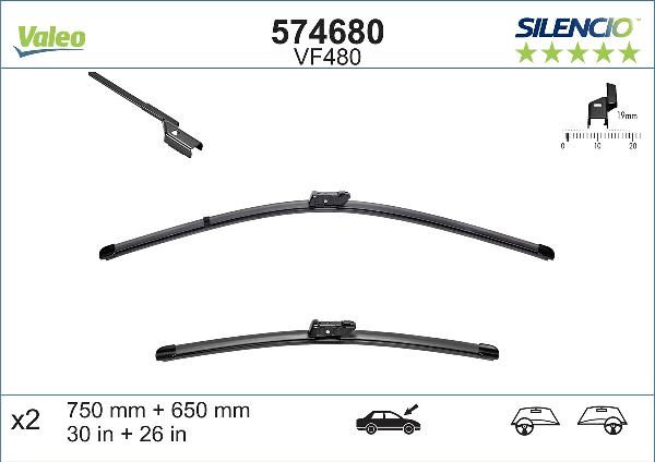 VALEO 574680 - Щетка стеклоочистителя abcparts.ee